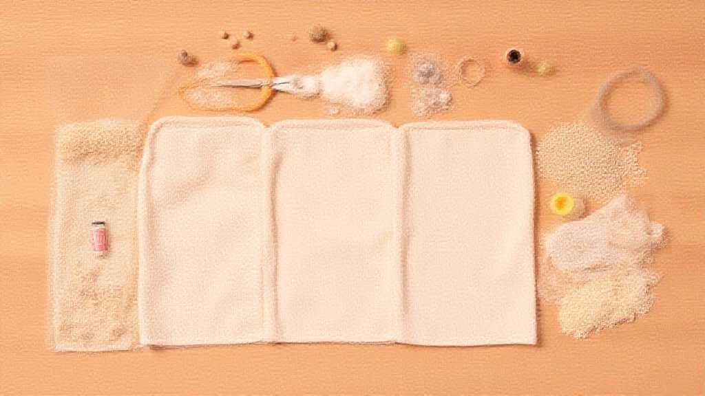 Fabric rice bags and uncooked rice on a wooden table
